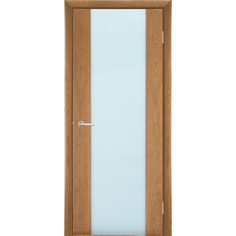 Межкомнатная дверь Мебель-Массив Альба 1 Светлый дуб без патины полотно с остеклением витраж матовый