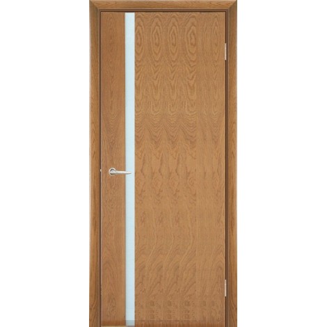 Межкомнатная дверь Мебель-Массив Альба 4 Светлый дуб без патины полотно с остеклением витраж матовый