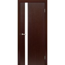 Межкомнатная дверь Мебель-Массив Альба 4 Венге без патины полотно с остеклением витраж матовый