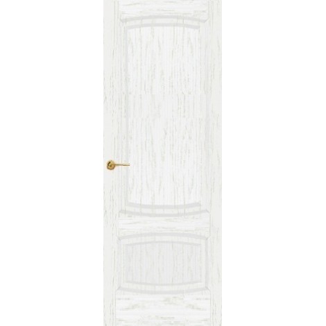 Межкомнатная дверь Мебель-Массив Антик Эмаль белая патина полотно глухое