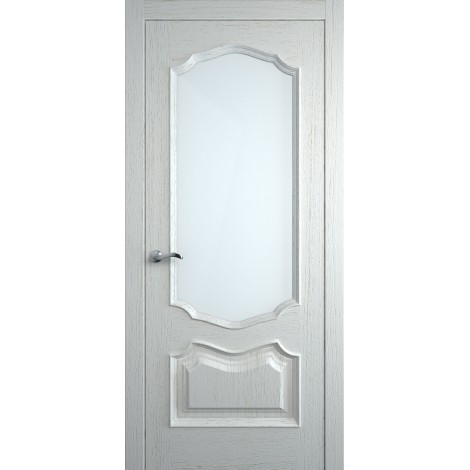 Межкомнатная дверь Мебель-Массив Барселона Эмаль RAL 9010 без патины полотно с остеклением
