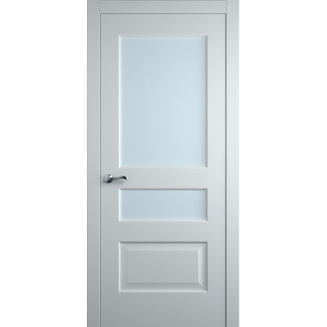 Межкомнатная дверь Мебель-Массив Болонья 2 Эмаль белая полотно с остеклением