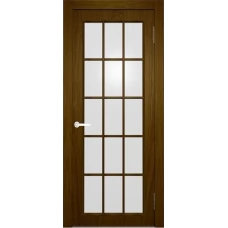 Межкомнатная дверь Мебель-Массив Генуя 1 Светлый дуб полотно с остеклением зеркало
