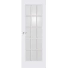 Межкомнатная дверь Мебель-Массив Генуя 1 Эмаль белая полотно с остеклением зеркало