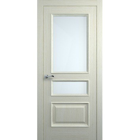 Межкомнатная дверь Мебель-Массив Гранада Эмаль RAL 1013 без патины полотно с остеклением