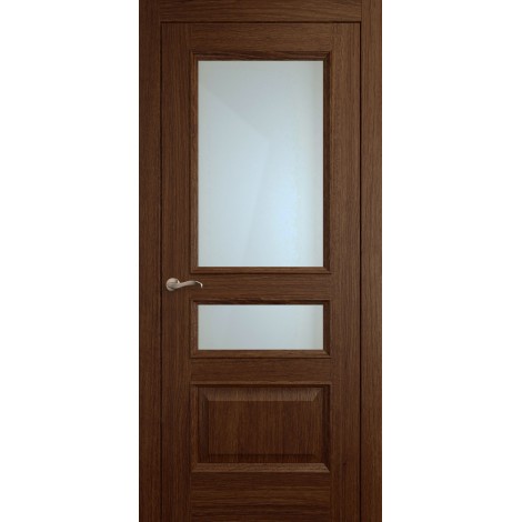 Межкомнатная дверь Мебель-Массив Гранада Коньячный дуб без патины полотно с остеклением