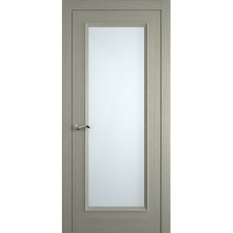 Межкомнатная дверь Мебель-Массив Гранада 3 Эмаль RAL 7044 без патины полотно с остеклением