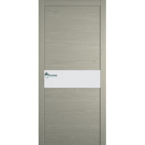 Межкомнатная дверь Мебель-Массив Кремона Эмаль RAL 7044 полотно с остеклением (стекло матовое)