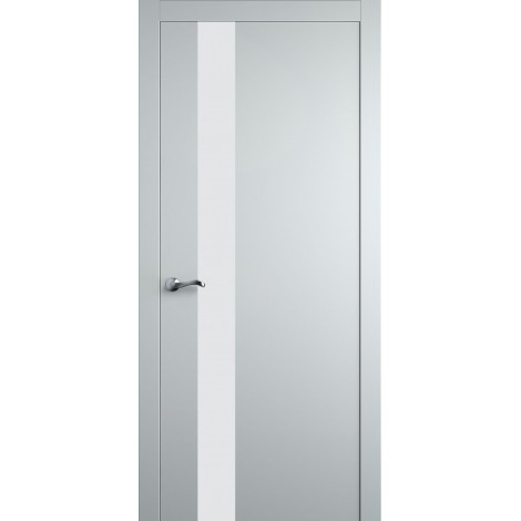 Межкомнатная дверь Мебель-Массив Кремона 3 Эмаль белая полотно с остеклением (стекло матовое)