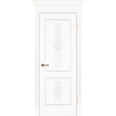 Межкомнатная дверь Мебель-Массив Мадрид 1 Эмаль белая без патины полотно глухое