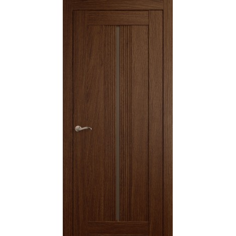 Межкомнатная дверь Мебель-Массив Неаполь 1 Коньячный дуб полотно с остеклением