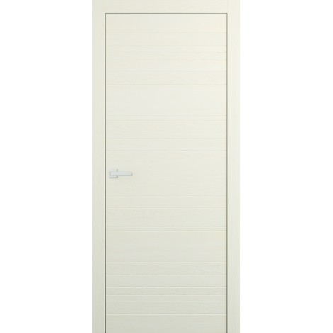 Межкомнатная дверь Мебель-Массив Некст 1 Эмаль RAL 1013 на дубе шпон горизонтальный полотно глухое
