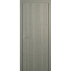 Межкомнатная дверь Мебель-Массив Некст 2 Эмаль RAL 7044 на дубе шпон вертикальный полотно глухое