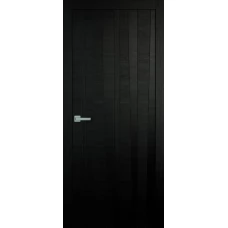 Межкомнатная дверь Мебель-Массив Некст 2 Эмаль RAL 9005 на дубе шпон вертикальный полотно глухое