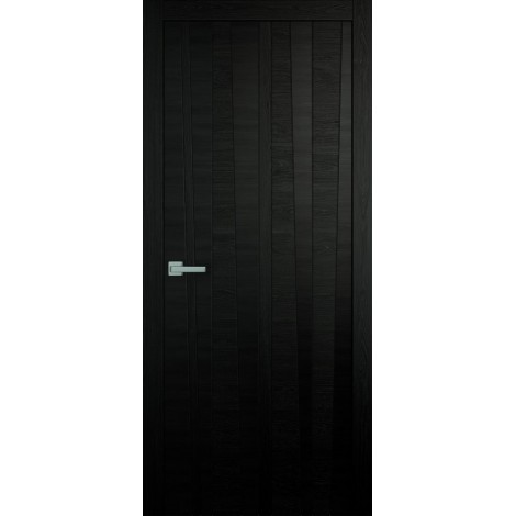 Межкомнатная дверь Мебель-Массив Некст 2 Эмаль RAL 9005 на дубе шпон вертикальный полотно глухое