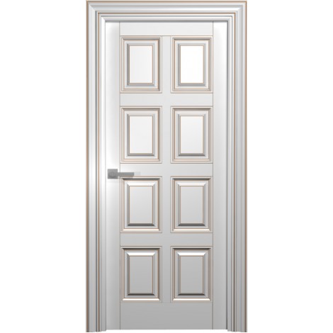 Межкомнатная дверь Мебель-Массив Палермо 10 Эмаль RAL 9010 без патины полотно глухое