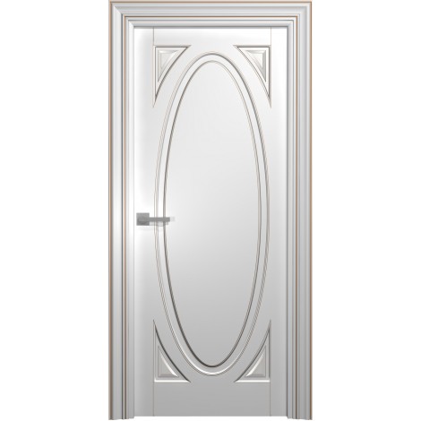 Межкомнатная дверь Мебель-Массив Палермо 12 Эмаль RAL 9010 без патины полотно глухое