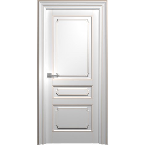 Межкомнатная дверь Мебель-Массив Палермо 4 Эмаль RAL 9010 без патины полотно глухое