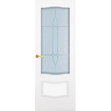 Межкомнатная дверь Мебель-Массив Севилья Эмаль белая без патины полотно с остеклением
