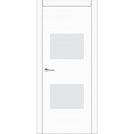 Межкомнатная дверь Мебель-Массив Толедо Эмаль белая полотно с остеклением (стекло матовое)
