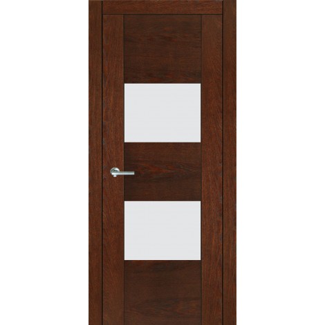 Межкомнатная дверь Мебель-Массив Толедо Коньячный дуб полотно с остеклением (стекло матовое)