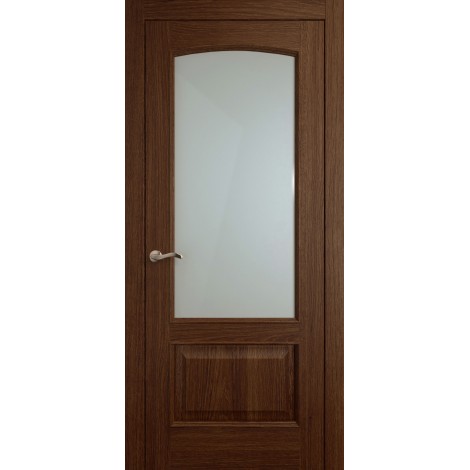 Межкомнатная дверь Мебель-Массив Венеция Коньячный дуб без патины полотно с остеклением