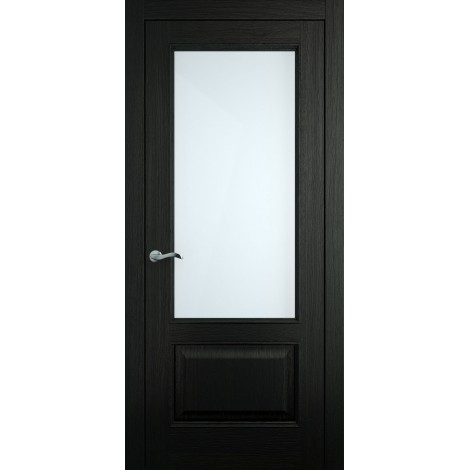 Межкомнатная дверь Мебель-Массив Верона Эмаль RAL 9005 без патины полотно с остеклением