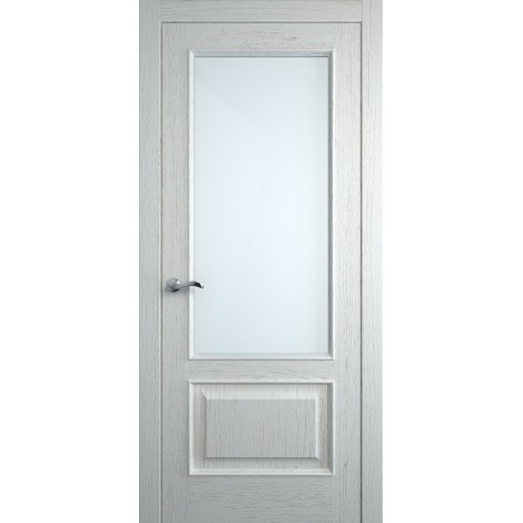 Межкомнатная дверь Мебель-Массив Верона Эмаль RAL 9010 без патины полотно с остеклением
