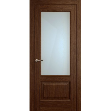 Межкомнатная дверь Мебель-Массив Верона Коньячный дуб без патины полотно с остеклением