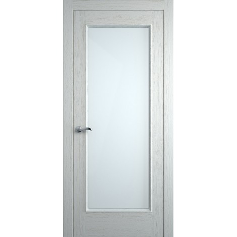 Межкомнатная дверь Мебель-Массив Виченца Эмаль RAL 9010 без патины полотно с остеклением