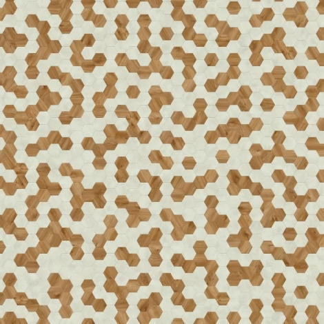 ПВХ плитка Moduleo Moods Hexagon Duo 322 орнамент из планок формы Шестиугольник ПВХ плитка Moduleo Moods Hexagon Duo 322 орнамент из планок формы Шестиугольник