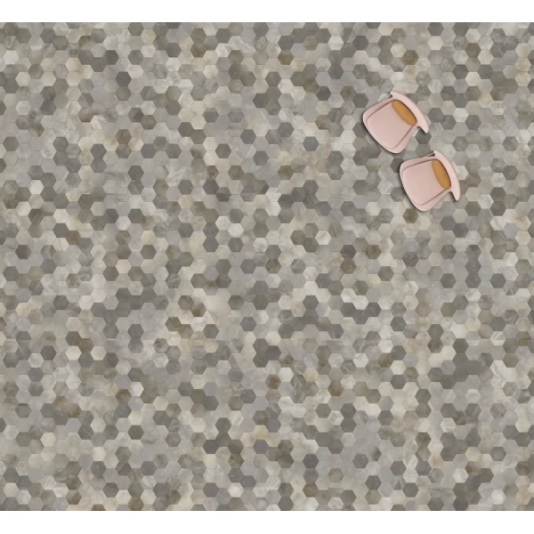 ПВХ плитка Moduleo Moods Hexagon Duo 335 орнамент из планок формы Шестиугольник