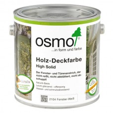 Белая краска Osmo 2104 для окон и дверей Holz-Deckfarbe 25 л