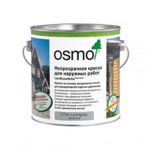 Непрозрачная краска OSMO 2507 Серо-голубая Landhausfarbe 0,75 л