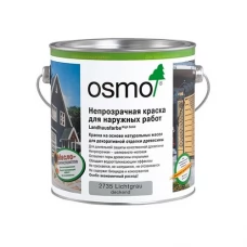 Непрозрачная краска OSMO 2308 Темно-красная Landhausfarbe 0,125 л