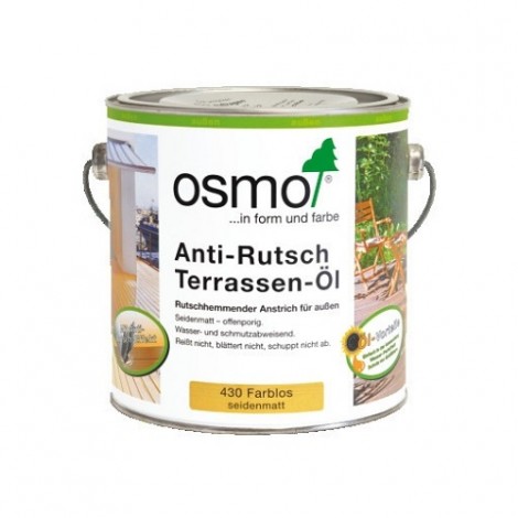 Масло OSMO 430 для террас с антискользящим эффектом Anti-Rutch Terrassen Ol Бесцветное 2,5 л