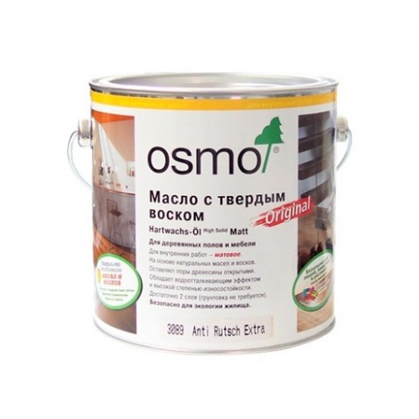 Масло OSMO R-9 Anti-Rutsch 3088 для пола с антискользящим эффектом Бесцветное полуматовое 0,75 л