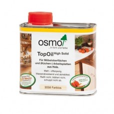 Масло OSMO 3028 с твердым воском для мебели и столешниц TopOil Бесцветное шелковисто-матовое 0,5 л