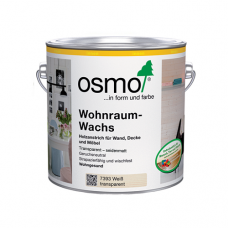Воск OSMO 7393 для внутренних работ шелковисто-матовый Wohnraum-Wachs Белый прозрачный 2,5л