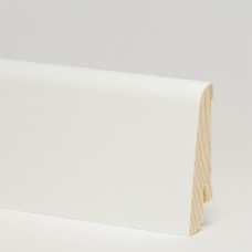 Плинтус шпонированный Pedross Белый гладкий 58 x 20 мм