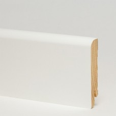 Плинтус шпонированный Pedross Белый гладкий 70 x 15 мм