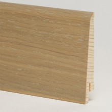 Плинтус шпонированный Pedross Дуб Капуччино 80 x 16 мм