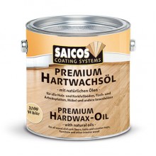 Цветное масло с твердым воском Saicos Premium Hartwachsol (Германия) 3319 (черный укрывистый ультраматовый) пробник 125мл