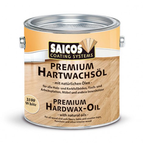 Цветное масло с твердым воском Saicos Premium Hartwachsol (Германия) 3319 (черный укрывистый ультраматовый) 2,5л