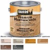 Цветное масло с твердым воском Saicos Premium Hartwachsol (Германия) 3328 (тик прозрачный матовый) 0,75л