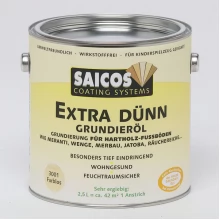 Грунтовка на основе масла для твердых и экзотических пород Saicos Extra Dunn Grundierol (Германия) 3001 бесцветная 2,5л