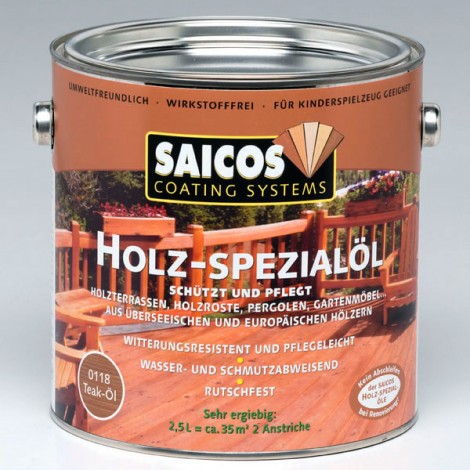 Масло для террасной доски SAICOS Holz-Spezialol (Германия) 0112 лиственница, прозрачное пробник 125 мл