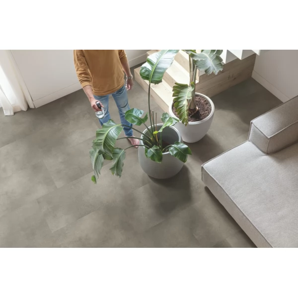 ПВХ плитка для пола Quick-Step Alpha Vinyl Бетон облачный (Cloudy concrete) коллекция Illume AVMTU40273