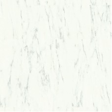 ПВХ плитка для пола Quick-Step Alpha Vinyl Мрамор каррарский белый (Marble Carrara white) коллекция Oro base AVSTT40136