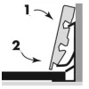 Клипсы-зажимы для стандартного плинтуса Quick-Step Clips QSCLIPSKME7080A(для ламината толщиной 7-8 мм)